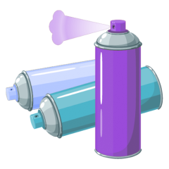 3 spray paints